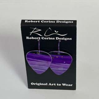 Robert Cerins - Earrings - Purple - Robert Cerins - McMillan Arts Centre Gallery, Gift Shop and Box Office - Vancouver Island Art Gallery
