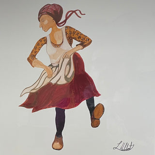 Laurel Hibbert - Print - Dancing Woman - Laurel Hibbert - McMillan Arts Centre Gallery, Gift Shop and Box Office - Vancouver Island Art Gallery