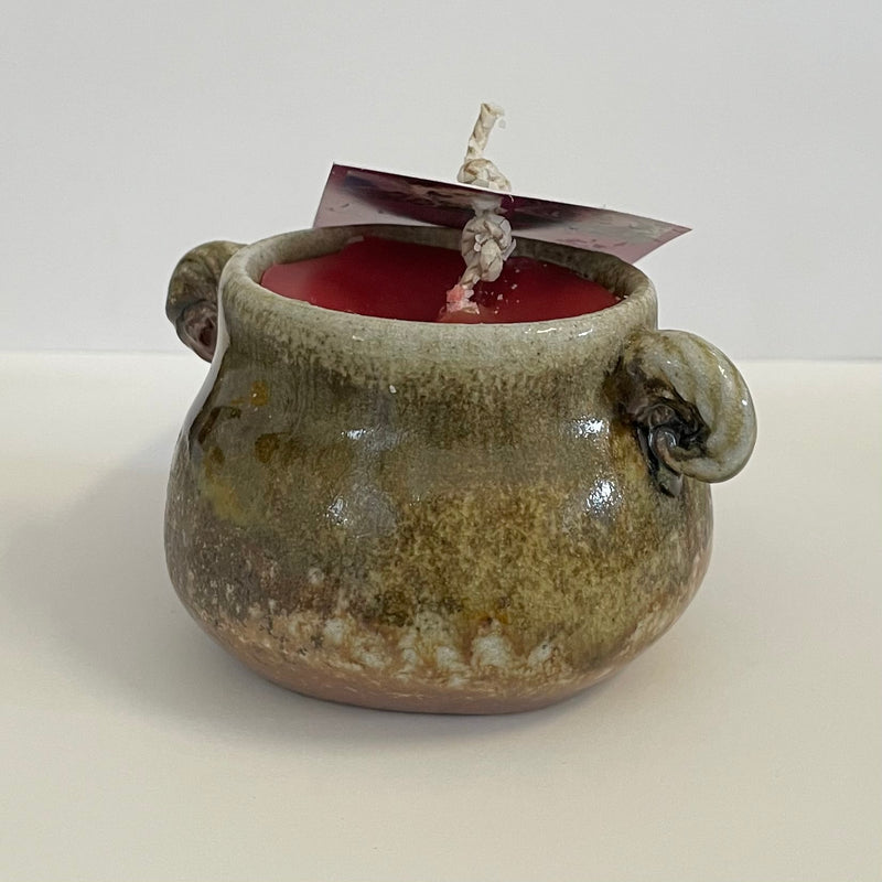 Crystal Burgess - Torzan fired candle - Crystal Burgess - Pottery - McMillan Arts Centre & MAC Box Office