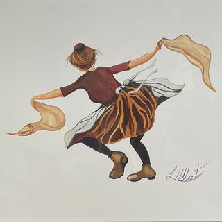 Laurel Hibbert - Print - Dancing Woman - Laurel Hibbert - McMillan Arts Centre Gallery, Gift Shop and Box Office - Vancouver Island Art Gallery