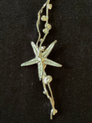 Karen Schmidt Humiski  - Pendant - Sterling Silver - Seastar & Seaweed, 30" chain - Karen Schmidt Humiski - Jewellery - McMillan Arts Centre & MAC Box Office