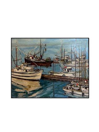 Fish Boats, Campbell River, Peter Murdoch - Wade Barnes - McMillan Arts Centre Gallery, Gift Shop and Box Office - Vancouver Island Art Gallery