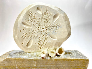 Mary Flores - Ceramic sand dollar - MAC-Donation - McMillan Arts Centre Gallery, Gift Shop and Box Office - Vancouver Island Art Gallery