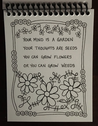 Erinlea Light - Zentangle colouring book "Weedless Wisdom" - Erinlea Light - Zentangle - McMillan Arts Centre & MAC Box Office