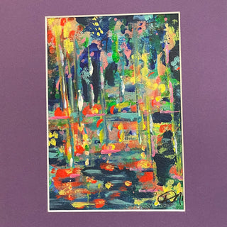 Deborah Nicol - Acrylic Abstract - "Docked in the Bay III" - Deborah Nicol - Acrylic - McMillan Arts Centre & MAC Box Office