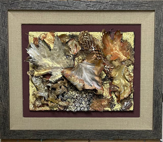 Billie Holdershaw - Collage - Autumn Leaves - Billie Holdershaw - McMillan Arts Centre Gallery, Gift Shop and Box Office - Vancouver Island Art Gallery
