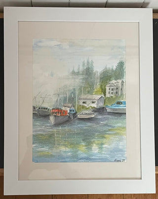 Angie Bettam - Watercolour Painting - "Misty Morn" framed - Angie Bettam - Painting - McMillan Arts Centre & MAC Box Office