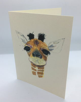 Pam Vest- Card - Giraffe - Pam Vest - McMillan Arts Centre Gallery, Gift Shop and Box Office - Vancouver Island Art Gallery