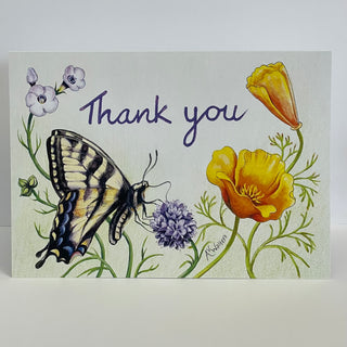 Andrea Walters - Card - Thank You Butterfly - Andrea Walters - McMillan Arts Centre Gallery, Gift Shop and Box Office - Vancouver Island Art Gallery