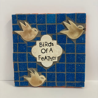 Lynn Northwood-Mosaic Tile - "Birds of a Feather" - Vendor-LN - Mosaic - McMillan Arts Centre & MAC Box Office