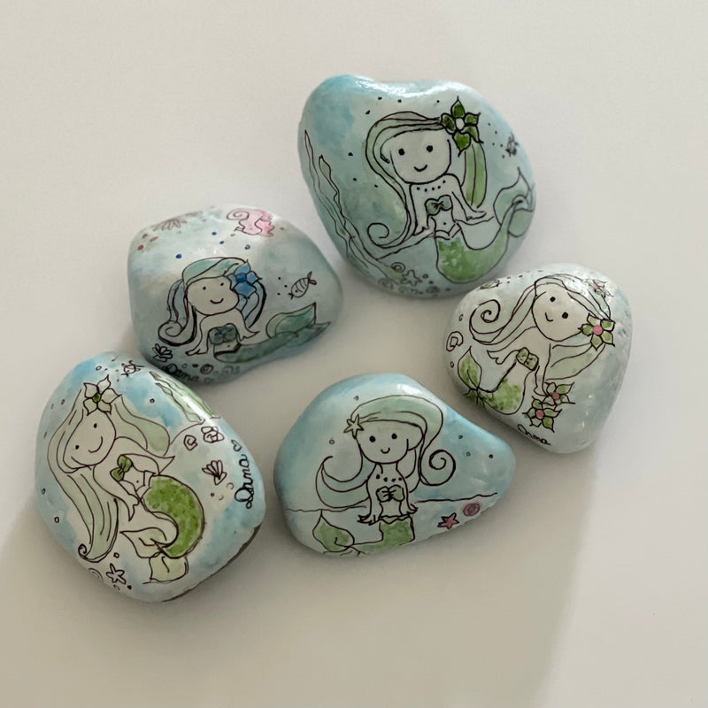 Dana Wagner - Rock Art - Mermaid - Dana Wagner - McMillan Arts Centre Gallery, Gift Shop and Box Office - Vancouver Island Art Gallery