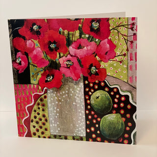 Jennifer McIntyre - Card - Poppies and Limes - Jennifer McIntyre - McMillan Arts Centre Gallery, Gift Shop and Box Office - Vancouver Island Art Gallery