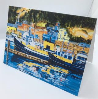 Adina Marie Barugolo - Card - Port Alberni Marina - Adina Barugolo - McMillan Arts Centre Gallery, Gift Shop and Box Office - Vancouver Island Art Gallery