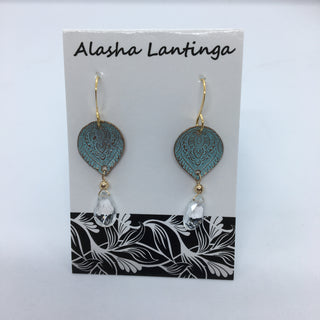 Alasha Lantinga - Earrings - "Amelia" with Clear Quartz - Alasha Lantinga - Jewellery - McMillan Arts Centre & MAC Box Office