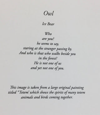 Ice Bear - Card - Little Owl - MAC-Donation - McMillan Arts Centre Gallery, Gift Shop and Box Office - Vancouver Island Art Gallery