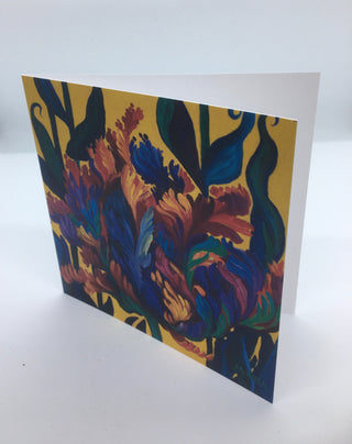 Muriel Bush - Card - Floral Series - Parrot Tulip - Muriel Bush - McMillan Arts Centre Gallery, Gift Shop and Box Office - Vancouver Island Art Gallery