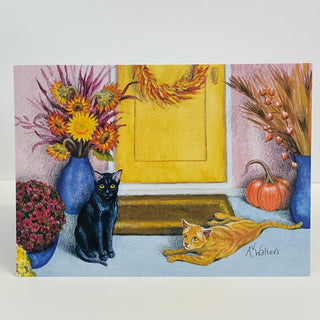 Andrea Walters - Card - Pumpkin Cats - Andrea Walters - McMillan Arts Centre Gallery, Gift Shop and Box Office - Vancouver Island Art Gallery