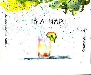 Carla Flegel - Birthday Card - ‚Äú80 when happy hour is a nap" - Carla Flegel - Card - McMillan Arts Centre & MAC Box Office