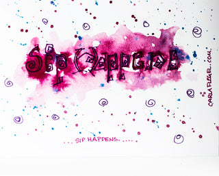 Carla Flegel - Card Sip Happens - Carla Flegel - McMillan Arts Centre Gallery, Gift Shop and Box Office - Vancouver Island Art Gallery