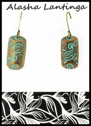 Alasha Lantinga - Earrings - "Paisley" - Alasha Lantinga - Jewellery - McMillan Arts Centre & MAC Box Office