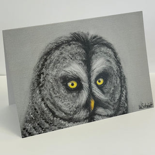 Wendy Schmidt - Card - "Grey Owl" - Wendy Schmidt - Card - McMillan Arts Centre & MAC Box Office