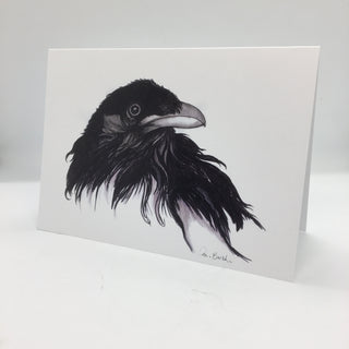 Muriel Bush - Card - Ragged Raven - Muriel Bush - McMillan Arts Centre Gallery, Gift Shop and Box Office - Vancouver Island Art Gallery