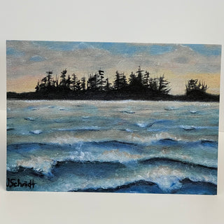 Wendy Schmidt - Card - "Chestermans Beach #1 - Tofino, BC - Wendy Schmidt - Card - McMillan Arts Centre & MAC Box Office