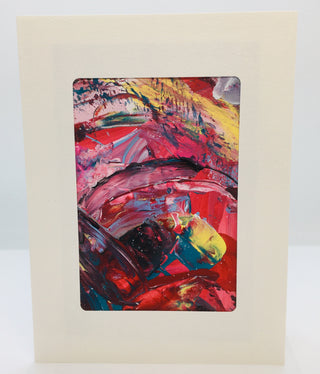 Deborah Nicol - Card - Original Abstract Acrylic - Deborah Nicol - McMillan Arts Centre Gallery, Gift Shop and Box Office - Vancouver Island Art Gallery