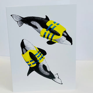Natasha Van Netten - Card - "Orca" - Life Preserver series - McMillan Arts Centre - Card - McMillan Arts Centre & MAC Box Office