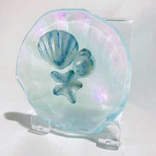 Doroni Lang - Cast glass sea shell family, 4.5" - Doroni Lang - Glass Art - McMillan Arts Centre & MAC Box Office
