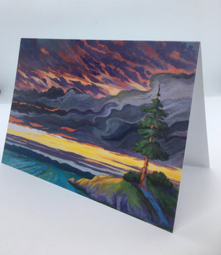 Muriel Bush - Card -Cloud Series #5 - Muriel Bush - McMillan Arts Centre Gallery, Gift Shop and Box Office - Vancouver Island Art Gallery