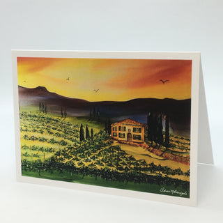 Adina Marie Barugolo - Card - The Tuscan Vineyard - Adina Marie Barugolo - McMillan Arts Centre Gallery, Gift Shop and Box Office - Vancouver Island Art Gallery