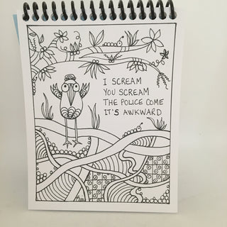 Erinlea Light - Zentangle colouring book "Unflappable Wisdom (Fowl)" - Erinlea Light - Zentangle - McMillan Arts Centre & MAC Box Office