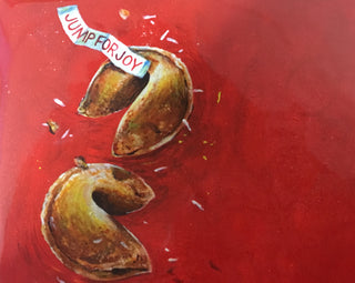 Jennifer McIntyre - Card - Fortune cookie - "Jump for Joy" - Jennifer McIntyre - Card - McMillan Arts Centre & MAC Box Office