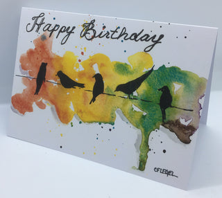 Carla Flegel - Birthday Card - "Happy Birthday ... you ole'bird" - Carla Flegel - Card - McMillan Arts Centre & MAC Box Office
