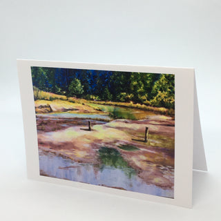 Margery Blom - Card - Where the Creek Meets the Sea - Margery Blom - McMillan Arts Centre Gallery, Gift Shop and Box Office - Vancouver Island Art Gallery