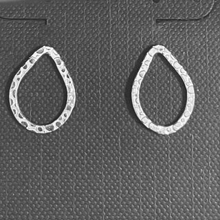 Ethan Taylor Designs - Earrings - Sterling Silver, Stud, teardrop outline - Ethan Taylor Designs - McMillan Arts Centre Gallery, Gift Shop and Box Office - Vancouver Island Art Gallery
