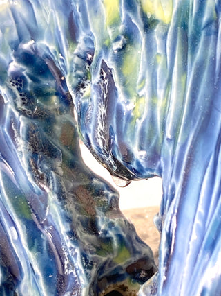 Mary Flores - Porcelain Wave mounted on slate - MAC-Donation - McMillan Arts Centre Gallery, Gift Shop and Box Office - Vancouver Island Art Gallery
