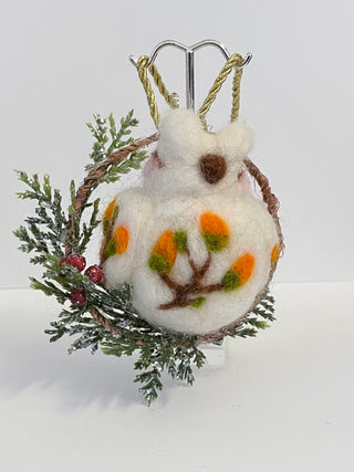 Morgan Schiersmann - Felted Owl - Morgan Schiersmann - McMillan Arts Centre Gallery, Gift Shop and Box Office - Vancouver Island Art Gallery