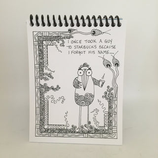 Erinlea Light - Zentangle colouring book "Unflappable Wisdom (Fowl)" - Erinlea Light - Zentangle - McMillan Arts Centre & MAC Box Office