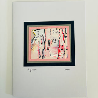 Lynn Orriss - Card - "City Scape" - original painting - Lynn Orriss - Card - McMillan Arts Centre & MAC Box Office