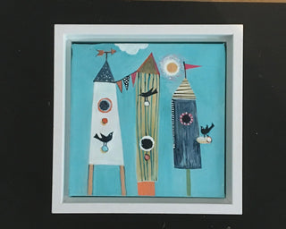 Jennifer McIntyre - Acrylic Painting - Bird House - Jennifer McIntyre - McMillan Arts Centre Gallery, Gift Shop and Box Office - Vancouver Island Art Gallery