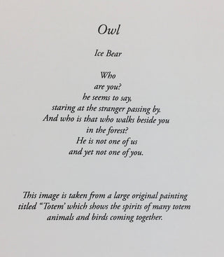 Ice Bear - Card - Owl - MAC-Donation - McMillan Arts Centre Gallery, Gift Shop and Box Office - Vancouver Island Art Gallery