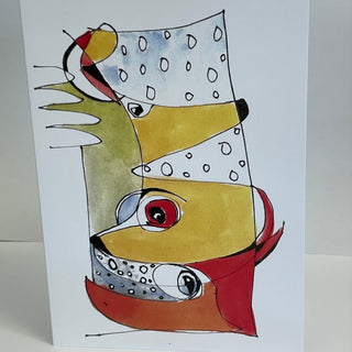Michaela Schmidt - Card - Together Through All Kinds of Weather - Michaela Schmidt - McMillan Arts Centre Gallery, Gift Shop and Box Office - Vancouver Island Art Gallery