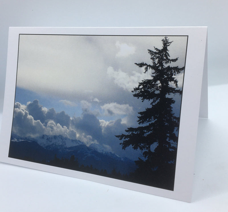 William Allen - Card - Mountain & Tree - William Allen - McMillan Arts Centre Gallery, Gift Shop and Box Office - Vancouver Island Art Gallery