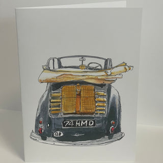 Bruce Suelzle - Card - Heading out with the top down - Bruce Suelzle - McMillan Arts Centre Gallery, Gift Shop and Box Office - Vancouver Island Art Gallery