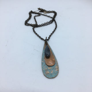 Alasha Lantinga - Necklace - "Ella" with Water Droplet & Labradorite - Alasha Lantinga - Jewellery - McMillan Arts Centre & MAC Box Office