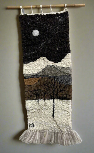 Kate Beauregard - Fibre Art - Weaving "Winter Moon" - Kate Beauregard - Fibre Art - McMillan Arts Centre & MAC Box Office