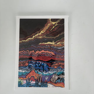 Olivia Mennie - Card - Homage to Ted Harrison - Olivia Mennie - McMillan Arts Centre Gallery, Gift Shop and Box Office - Vancouver Island Art Gallery