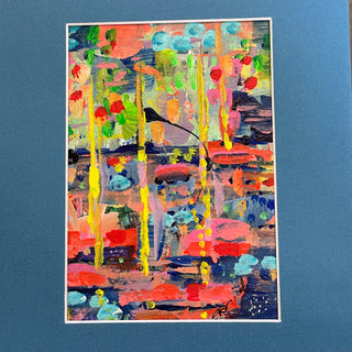 Deborah Nicol - Acrylic Abstract - "Docked in the Bay I" - Deborah Nicol - Acrylic - McMillan Arts Centre & MAC Box Office